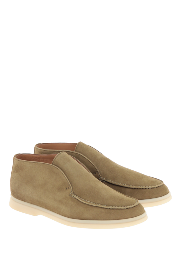 Loro Piana дезерты из нубука зеленые женские 176019 - фото 3