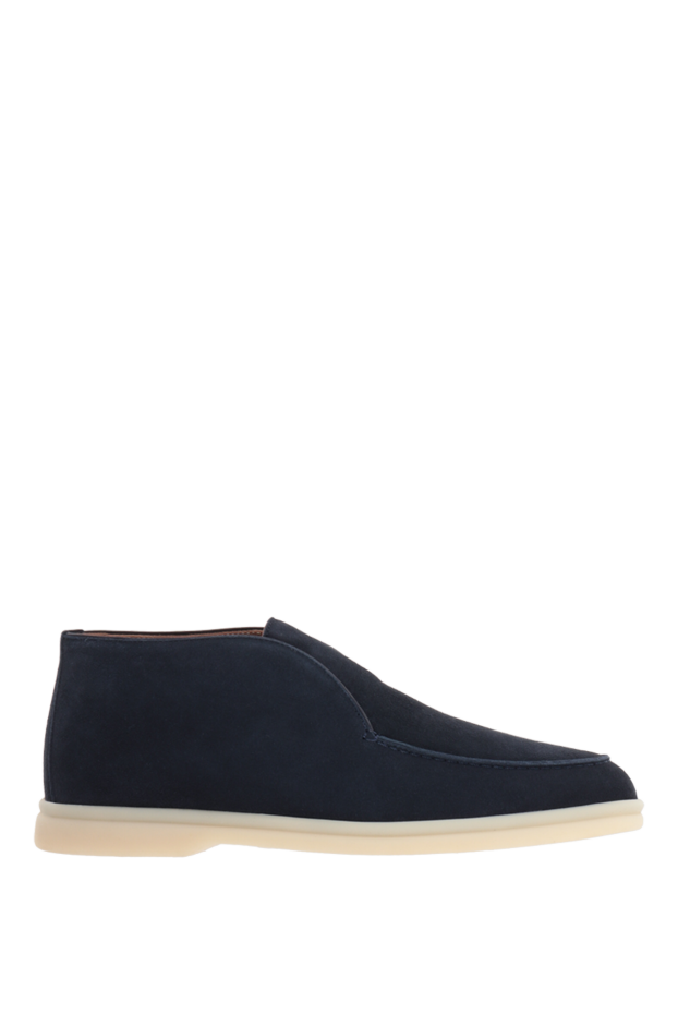 Nubuck loafers blue women - photo 1