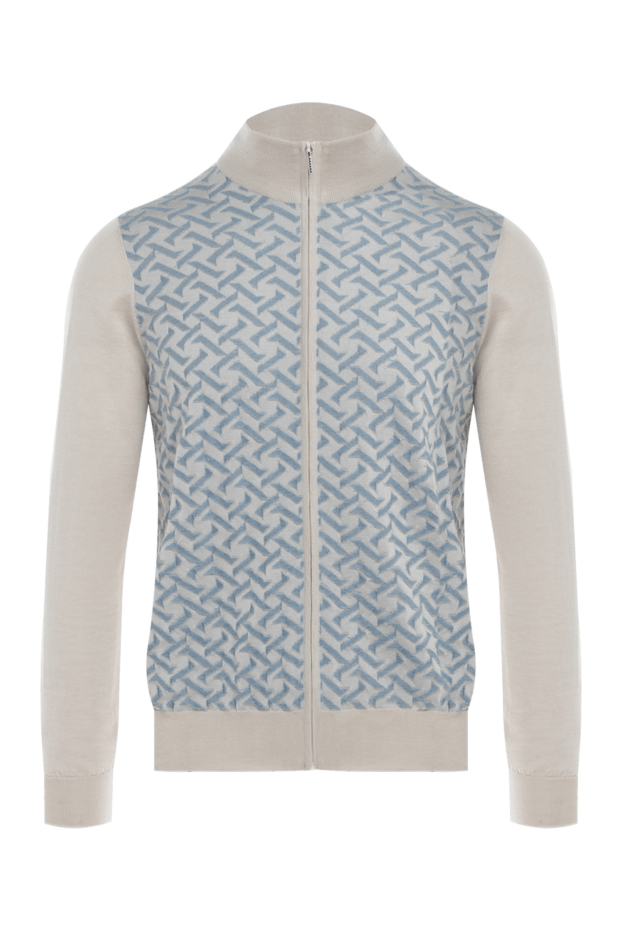 Cesare di Napoli cashmere and silk cardigan for men in white 176104 - photo 1