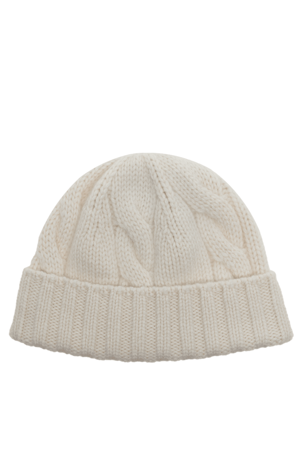Loro Piana шапка из кашемира белая женская 176142 - фото 1