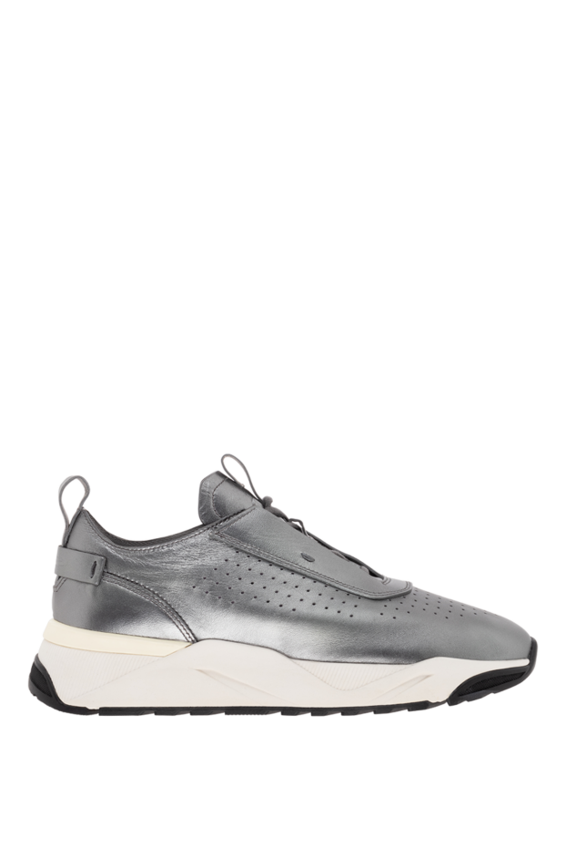 Santoni sneakers made of genuine leather for women gray 176243 - photo 1