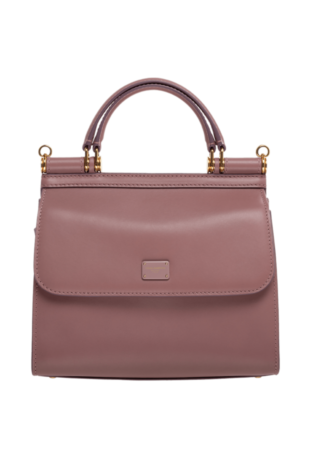 Dolce & Gabbana сумка кожа пудрово-розовая sicily с золотистой фурнитурой
176273 - фото 1