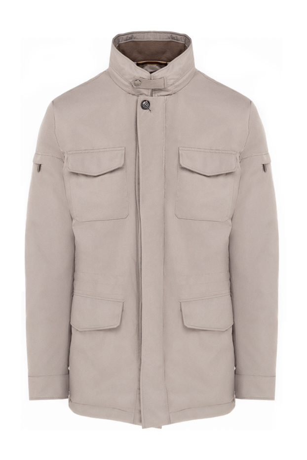 Moorer men's gray jacket with snap-fastening patch pockets
176300 - photo 1