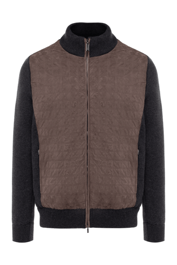 Zilli cashmere and silk cardigan for men brown 176304 - photo 1