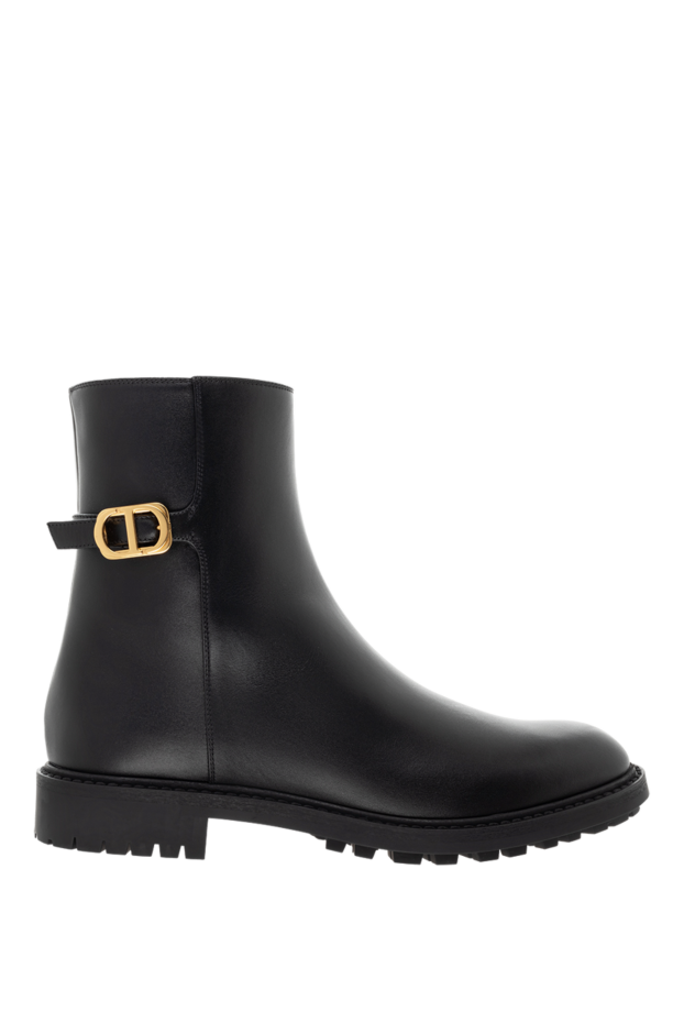 Dior women's leather boots black with gold buckle cd
176330 - photo 1