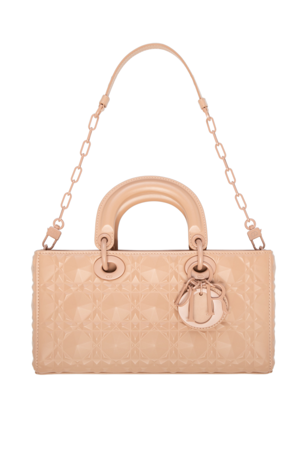 Dior beige leather bag with geometric embossing and decorative keychain
176339 - photo 1