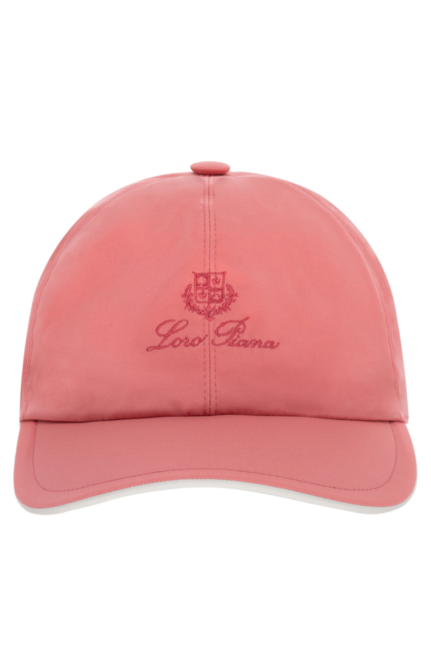 Loro Piana кепка из полиэстера мужская розовая 176414 - фото 1