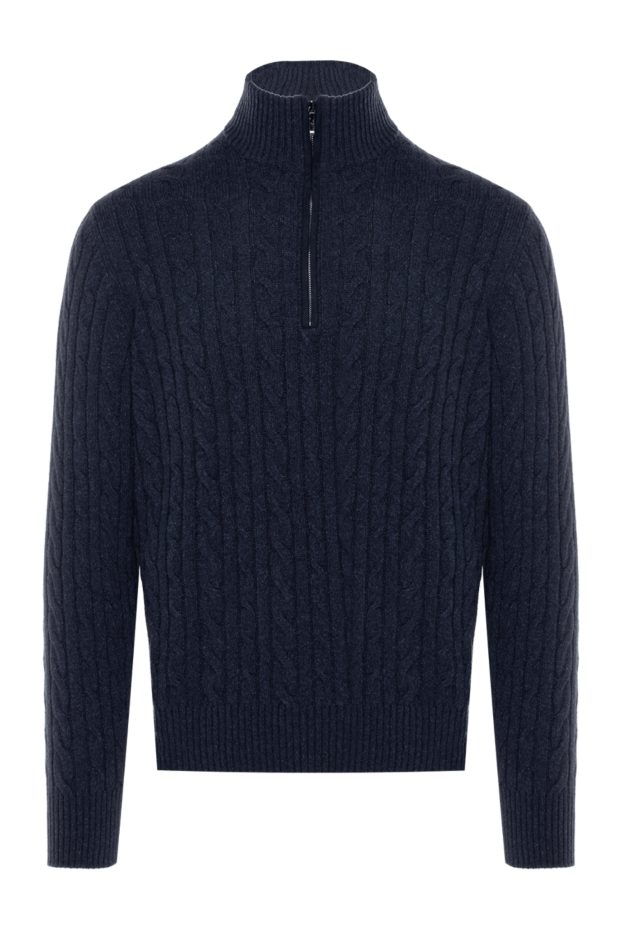 Cashmere trench coat for men blue - photo 1