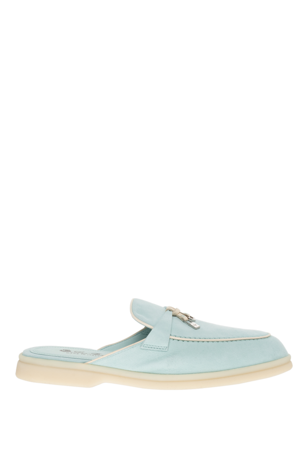 Женские голубые мюли Charms Walk Babouche с контрастной подошвой - фото 1