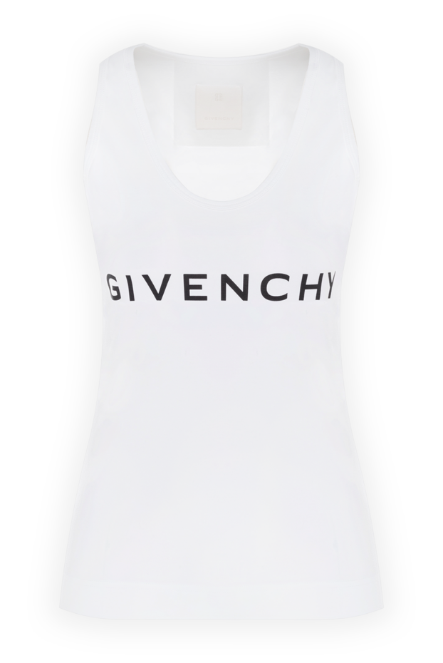 Givenchy әйелдерге арналған ақ мақтадан және эластаннан жасалған футболка 176453 - фото 1