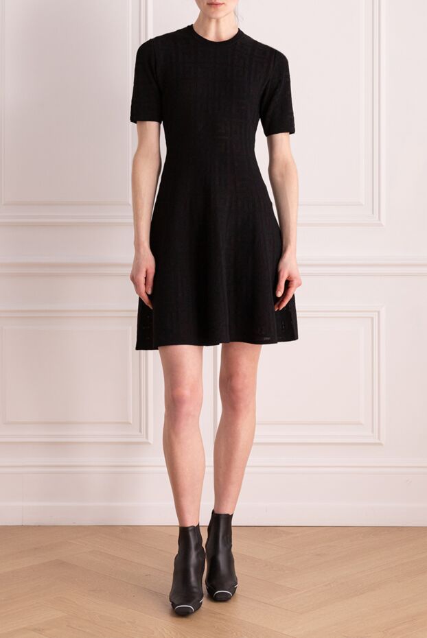 Givenchy women's black knit dress with a flared skirt
 176461 - photo 2