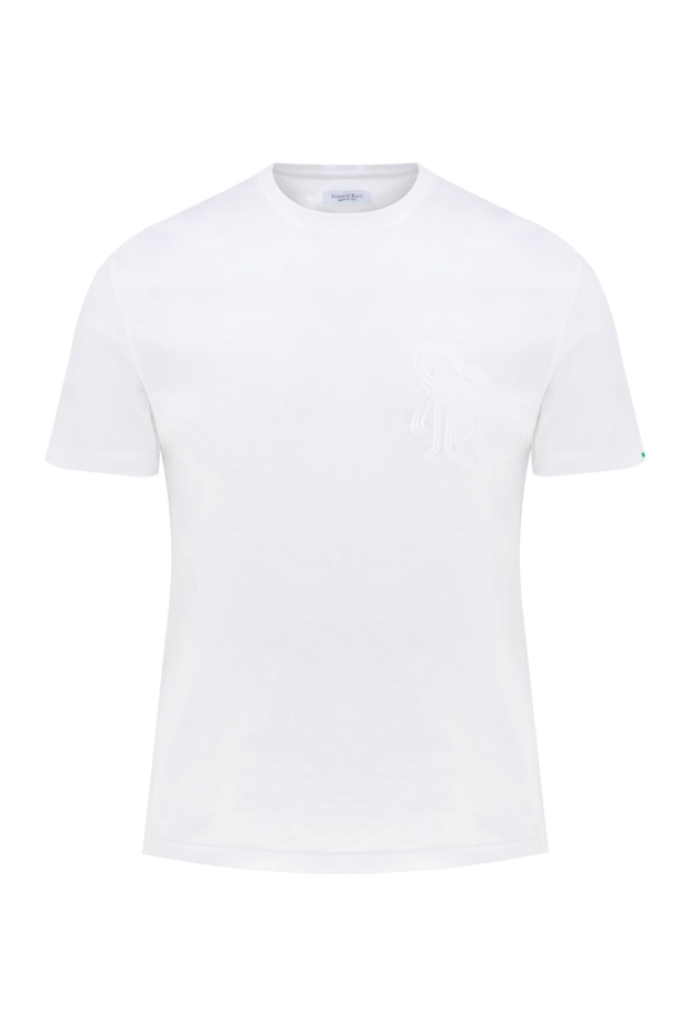 Stefano Ricci men's white cotton t-shirt 176531 - photo 1