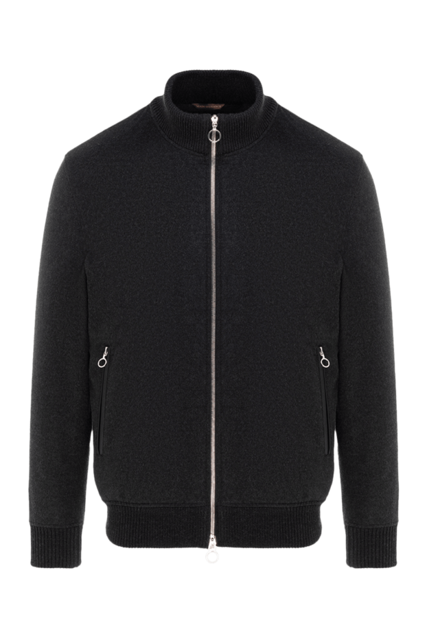 Seraphin gray cashmere and silk jacket for men 176715 - photo 1