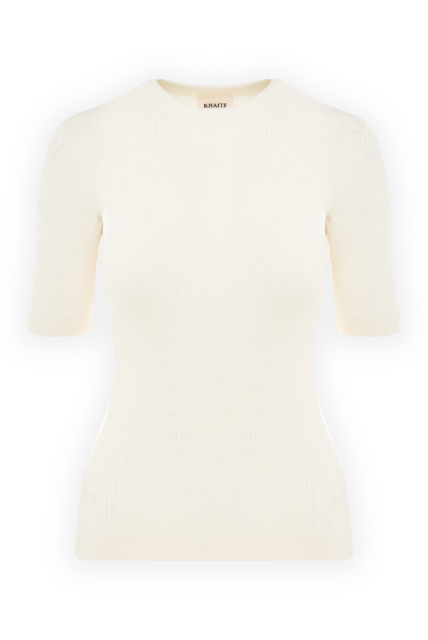 Khaite wool and polyamide top for women white 176771 - photo 1