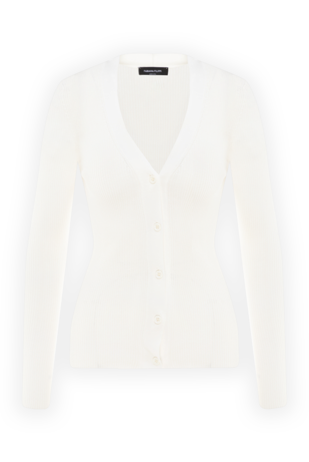 Fabiana Filippi white cotton ribbed long sleeve cardigan
176865 - photo 1