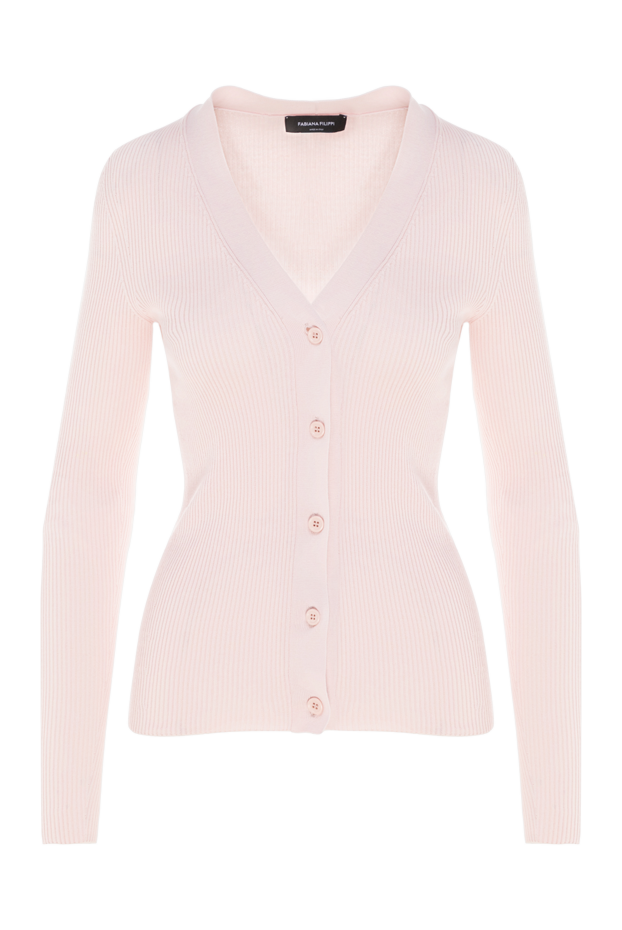 Fabiana Filippi women's pink cotton cardigan 176867 - photo 1