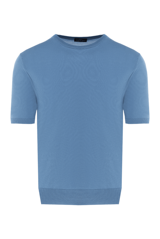 Cesare di Napoli light blue silk men's short-sleeved jumper
176934 - photo 1