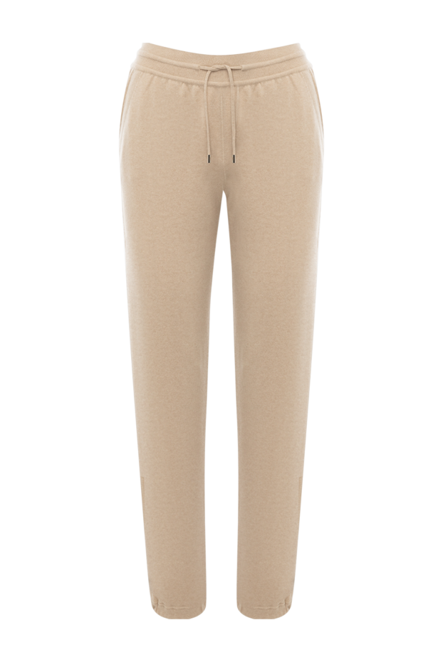 Loro Piana брюки трикотажные из кашемира женские бежевые 177067 - фото 1