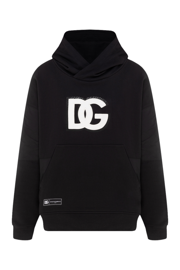 Men's black hoodie with a contrasting logo
- photo 1