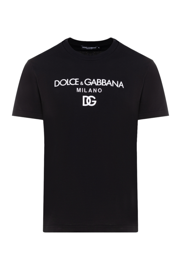 Dolce & Gabbana хлопковая футболка с графикой milano и монограммой dg 177101 - фото 1