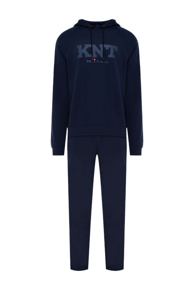 Kiton ерлерге арналған көк түсті вискозды және эластаннан жасалған жүру костюмі
177168 - фото 1