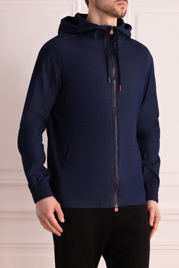 Kiton легкая хлопковая куртка с капюшоном и крупными накладными карманами
 177174 - фото 3