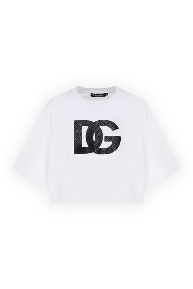 Dolce & Gabbana футболка оверсайз белого цвета с контрастным принтом dg
177226 - фото 1