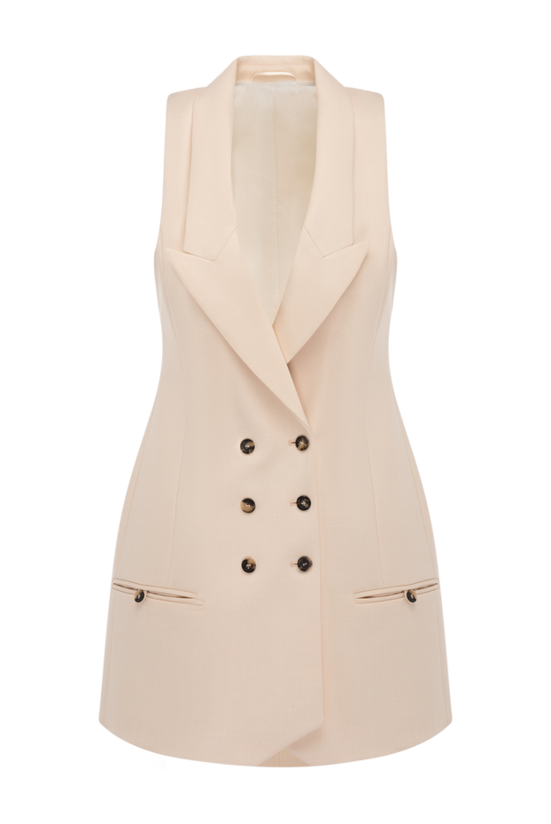 Philosophy di Lorenzo Serafini sleeveless mini dress with double breasted closure beige 177248 - photo 1