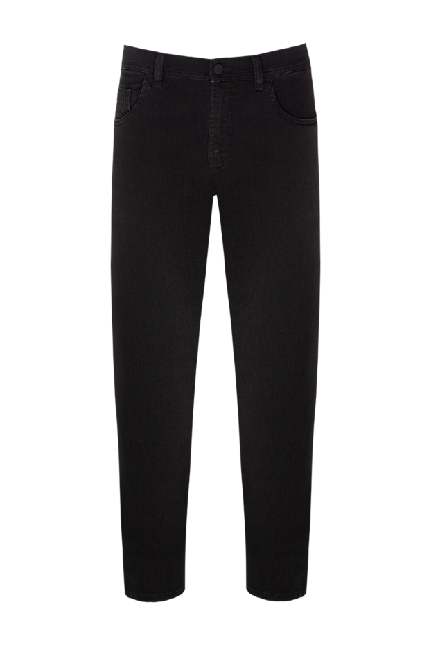 Scissor Scriptor men's black jeans made of heavy denim with a crocodile patch
177253 - photo 1