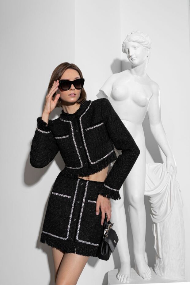 Giuseppe Di Morabito women's suit with a skirt black 177294 - photo 2