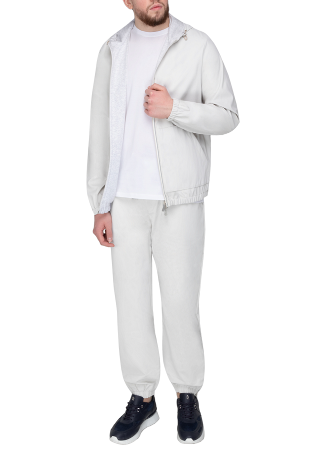 Eleventy men's beige polyurethane and cotton walking suit 177514 - photo 2