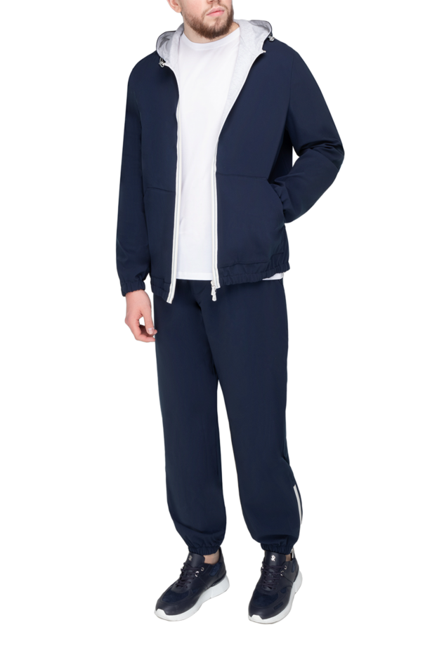 Eleventy men's walking suit made of polyurethane and cotton blue 177515 - photo 2