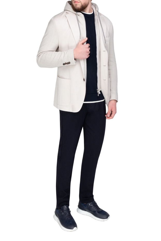 Eleventy cotton and polyester jacket for men white 177518 - photo 2