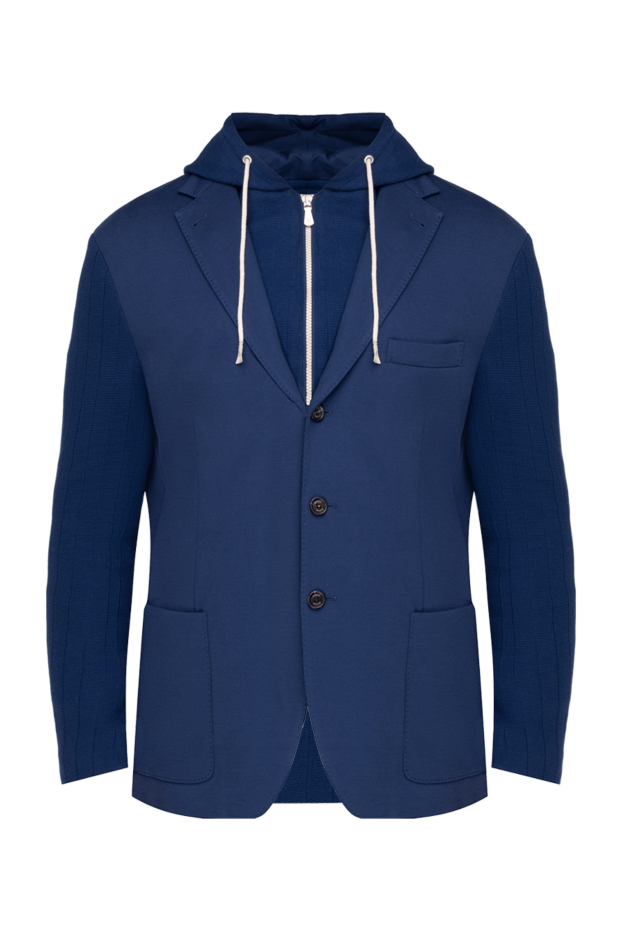 Eleventy cotton and polyester jacket for men blue 177519 - photo 1