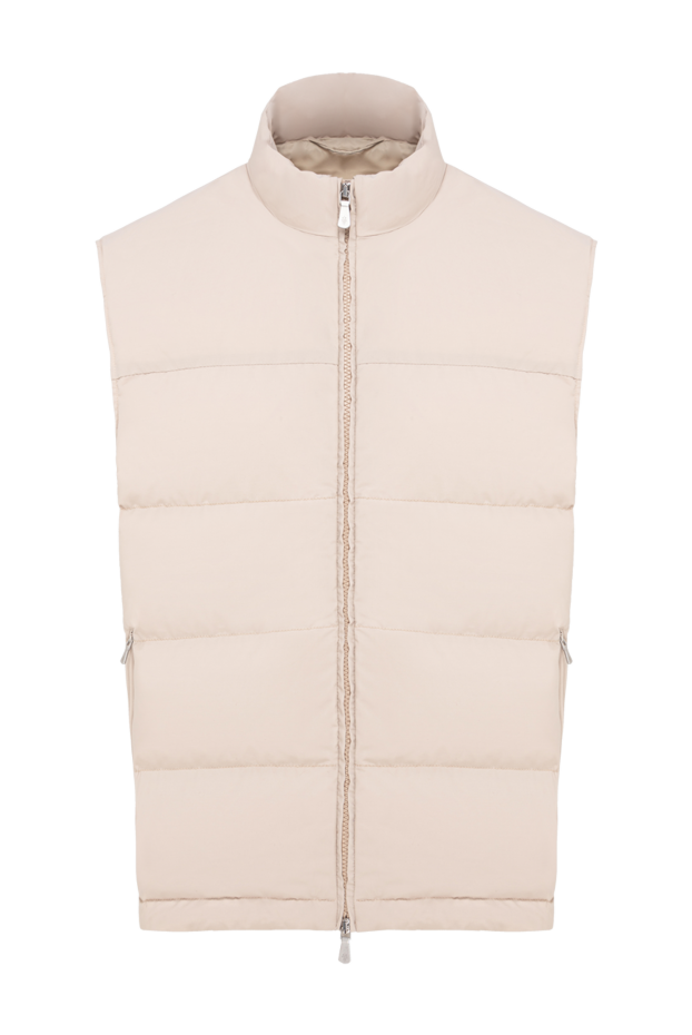 Eleventy beige men's vest made of wool and polyamide 177520 - photo 1