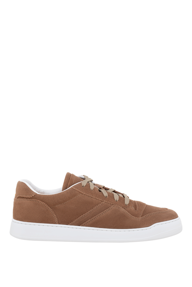 Doucal`s nubuck men's brown sneakers 177592 - photo 1