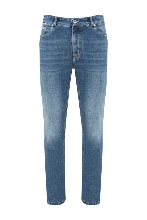 Brunello Cucinelli blue cotton and elastane jeans for men 177663 - photo 1