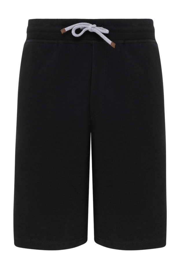 Brunello Cucinelli shorts made of cotton and polyamide for men black 177683 - photo 1