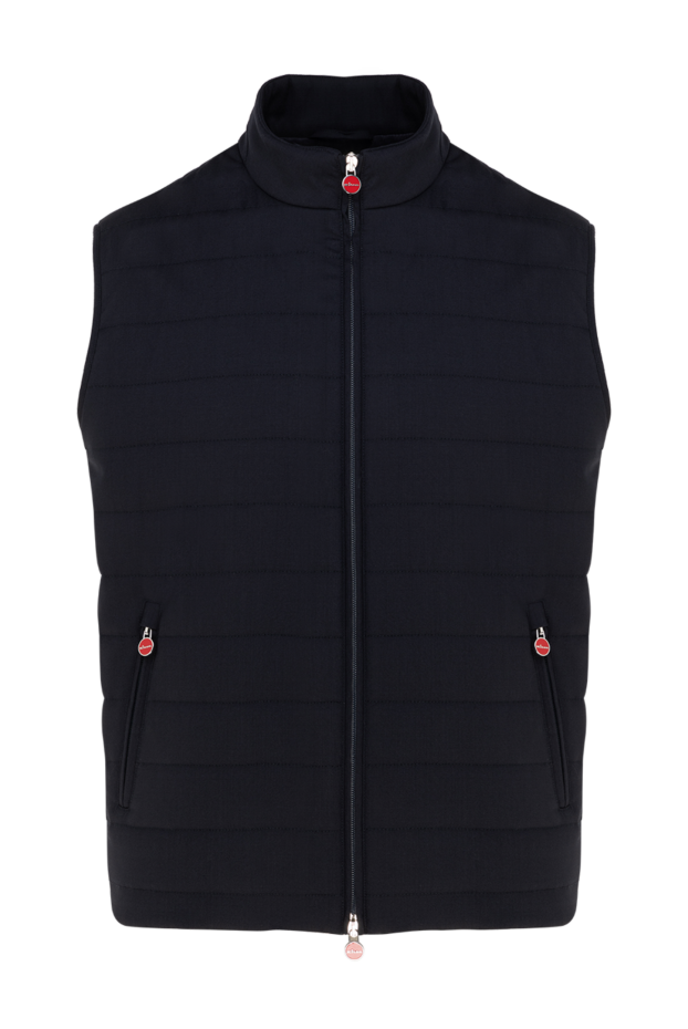 Kiton dark blue quilted vest with a zip and a stand-up collar
177714 - photo 1