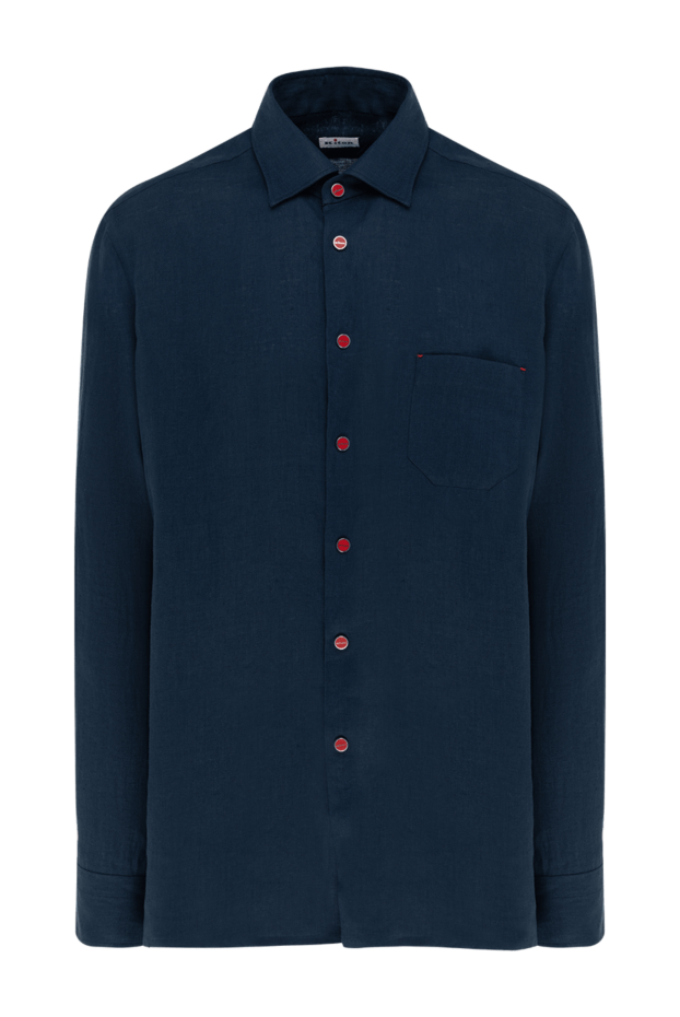 Kiton linen shirt with a breast pocket and red buttons
177718 - photo 1