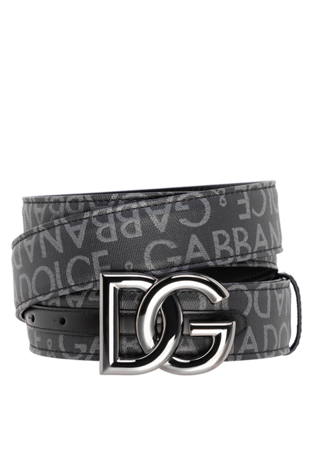 Dolce & Gabbana ерлерге арналған шынайы былғары белдік, сұр 177797 - фото 1