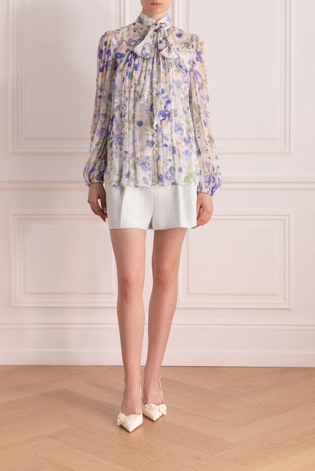 Zimmermann blue blouse for women made of viscose 177817 - photo 2
