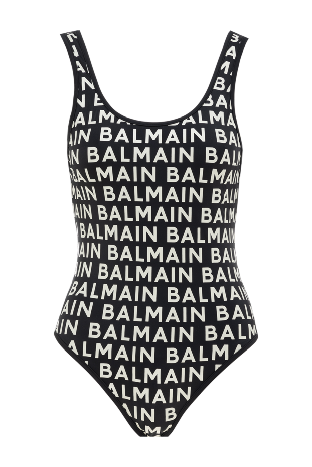 Balmain полиамид пен эластаннан жасалған әйелдерге арналған қара купальник 177852 - фото 1