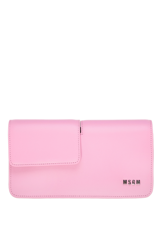MSGM women's pink leather and polyurethane bag 177856 - photo 1
