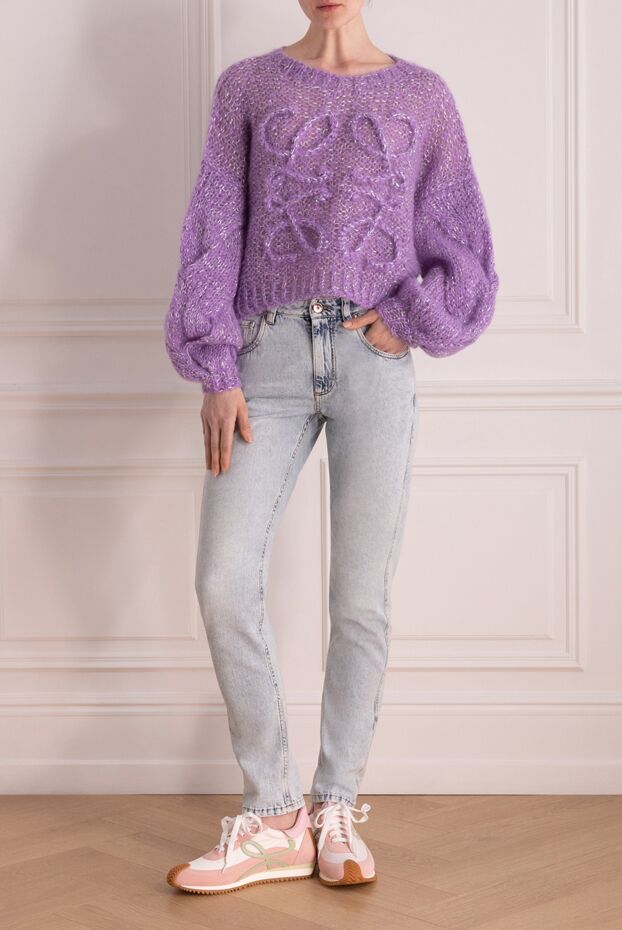 Loewe fluffy lavender mohair jumper with voluminous sleeves
178032 - photo 3