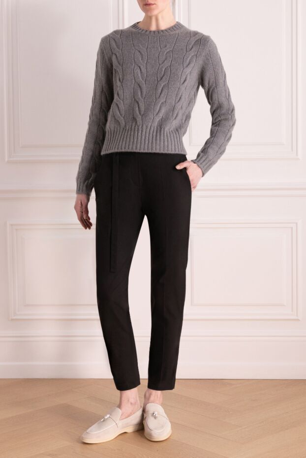 Loro Piana cashmere jumper for women gray 178073 - photo 3
