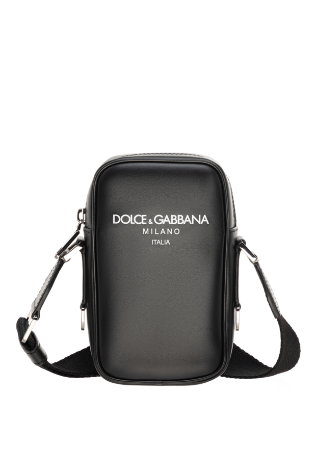 Dolce & Gabbana компактная сумка кросс боди из черной кожи мужская 178077 - фото 1
