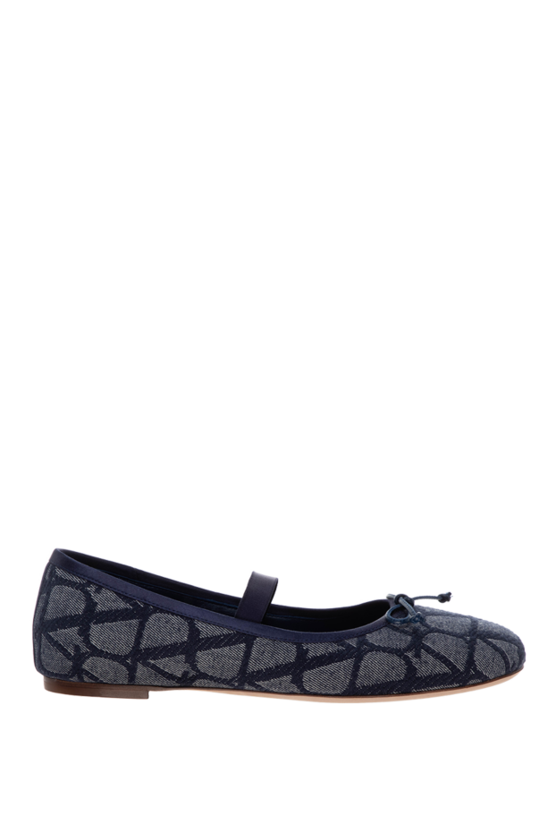 Valentino shoes without heels made of cotton and polyester blue for women 178108 - photo 1