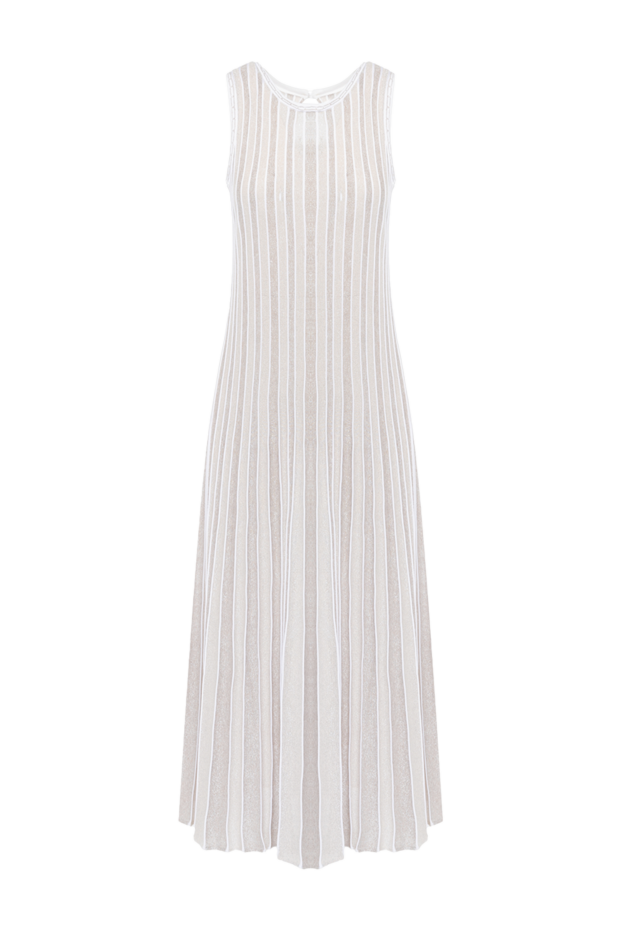 D.Exterior beige loose-fitting pleated sleeveless dress 178139 - photo 1