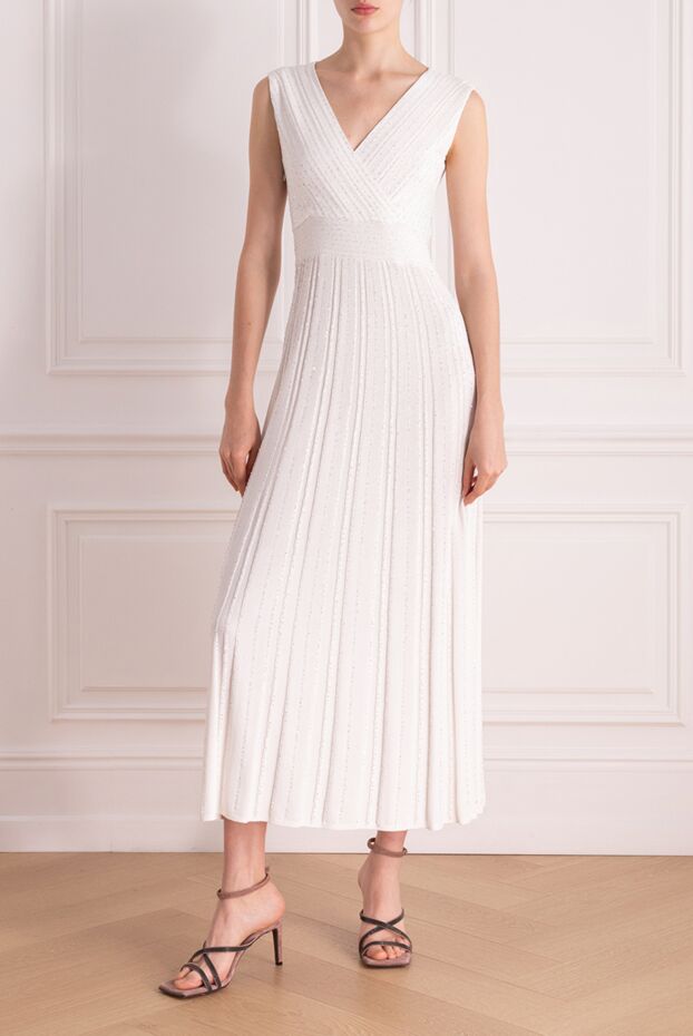 D.Exterior knitted dress for women white 178140 - photo 2